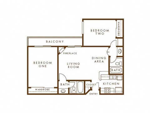 2 Bed - Plan C 2D at Enclave, Paramount, CA